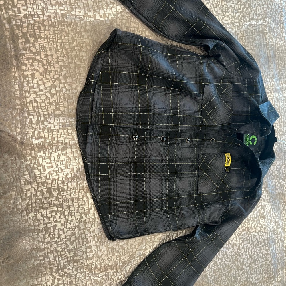 DIXXON Black and Yellow Plaid Shirt